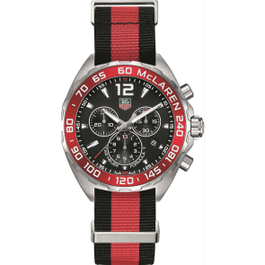 Correa de reloj Tag Heuer CAZ1112 / BC0877 Textil Multicolor 19mm